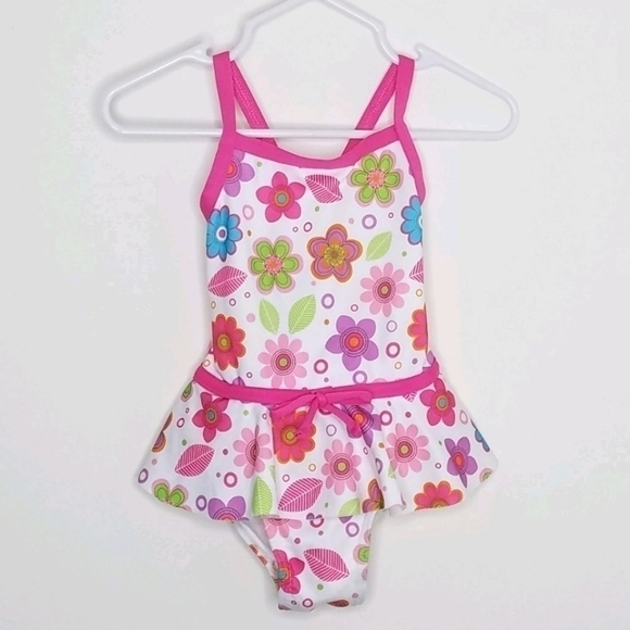 Penelope Mack Onepiece Bathing Suit Flower 18m - Picture 1 of 4